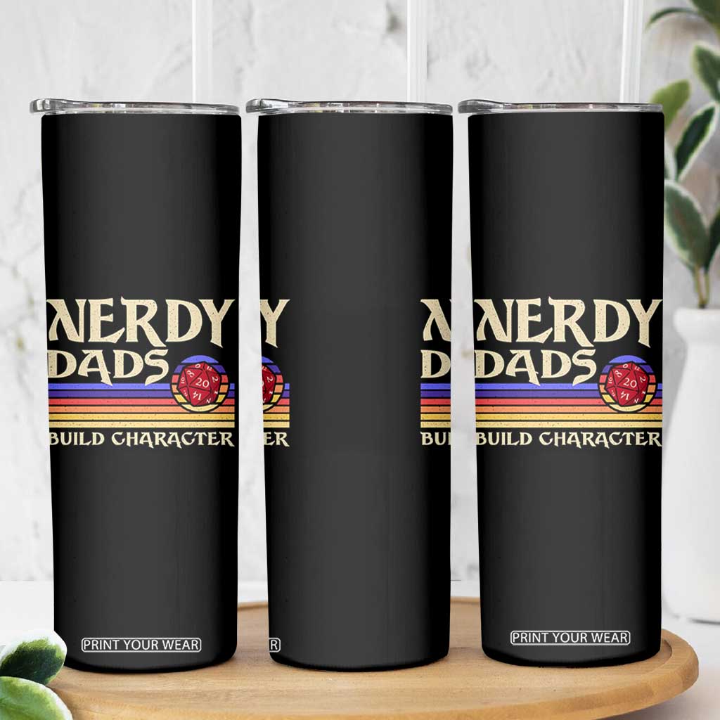 Nerdy Dad Skinny Tumbler Funny Fathers Day RPG Gaming D20 Tabletop TS11 Print Your Wear
