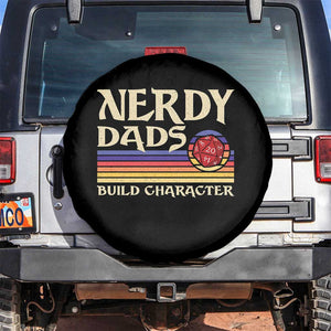 Nerdy Dad Spare Tire Cover Funny Fathers Day RPG Gaming D20 Tabletop TS11 No hole Black Print Your Wear