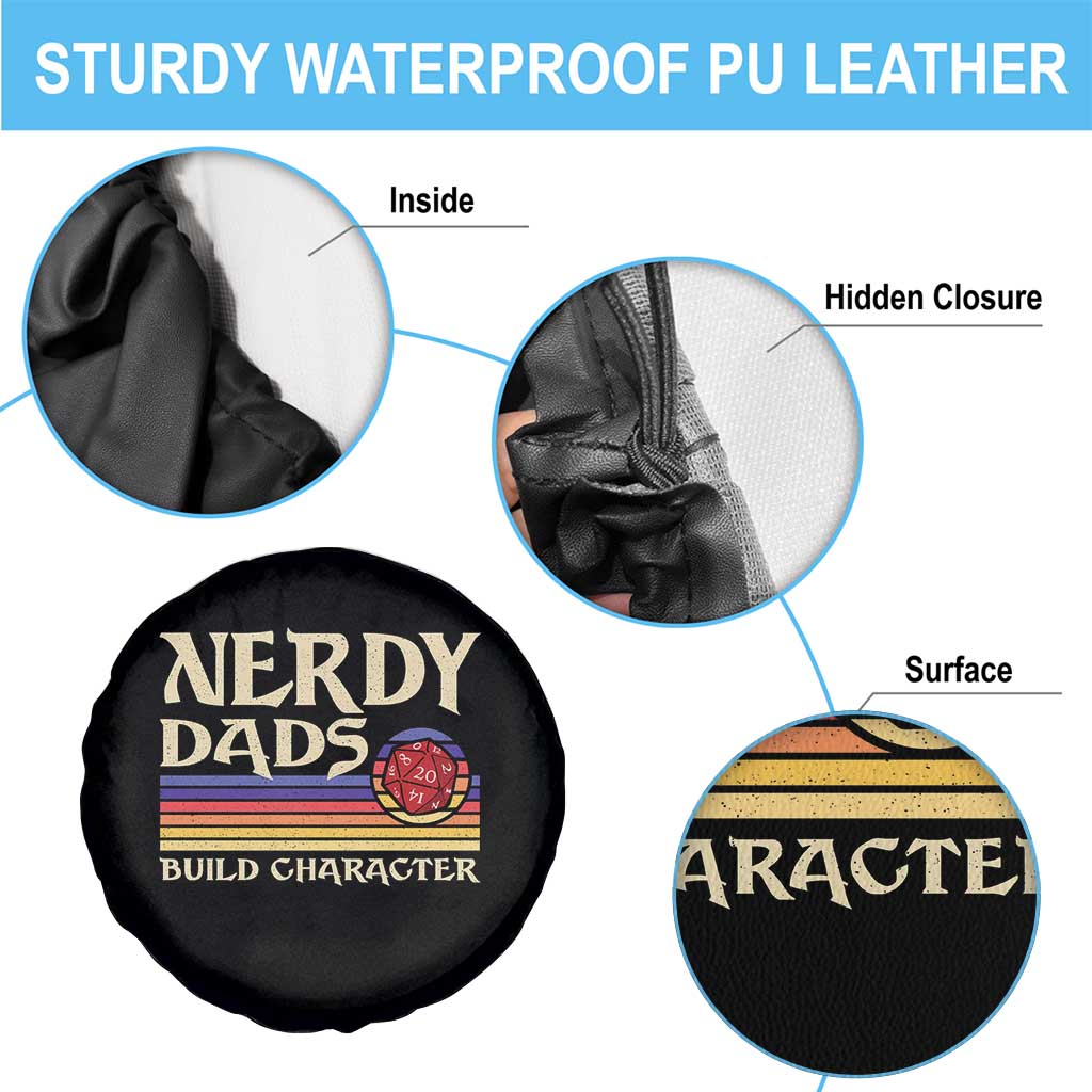 Nerdy Dad Spare Tire Cover Funny Fathers Day RPG Gaming D20 Tabletop TS11 Print Your Wear