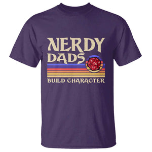 Nerdy Dad T Shirt Funny Fathers Day RPG Gaming D20 Tabletop TS11 Purple Print Your Wear