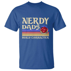 Nerdy Dad T Shirt Funny Fathers Day RPG Gaming D20 Tabletop TS11 Royal Blue Print Your Wear