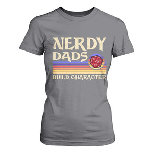 Nerdy Dad T Shirt For Women Funny Fathers Day RPG Gaming D20 Tabletop TS11 Charcoal Print Your Wear