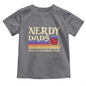 Nerdy Dad Toddler T Shirt Funny Fathers Day RPG Gaming D20 Tabletop TS11 Charcoal Print Your Wear