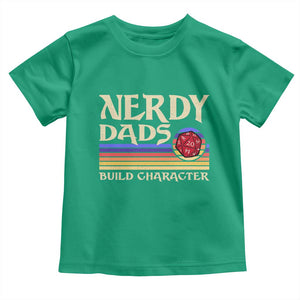 Nerdy Dad Toddler T Shirt Funny Fathers Day RPG Gaming D20 Tabletop TS11 Irish Green Print Your Wear