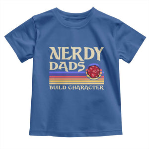 Nerdy Dad Toddler T Shirt Funny Fathers Day RPG Gaming D20 Tabletop TS11 Royal Blue Print Your Wear