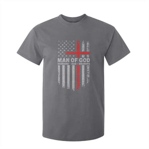 Man of God Husband Dad Protector T Shirt For Kid Christian Dad Fathers Day TS11 Charcoal Print Your Wear
