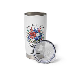 Floral 250th Anniversary Tumbler Cup Faith Freedom Pride 4th of July 1776 2026 TS11 Print Your Wear