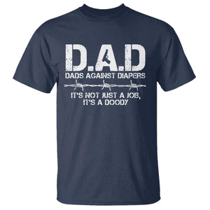 Dads Against Diapers It's Not Just A Job It's A Doody T Shirt Funny Gun New Dad