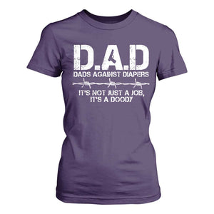 Dads Against Diapers It's Not Just A Job It's A Doody T Shirt For Women Funny Gun New Dad