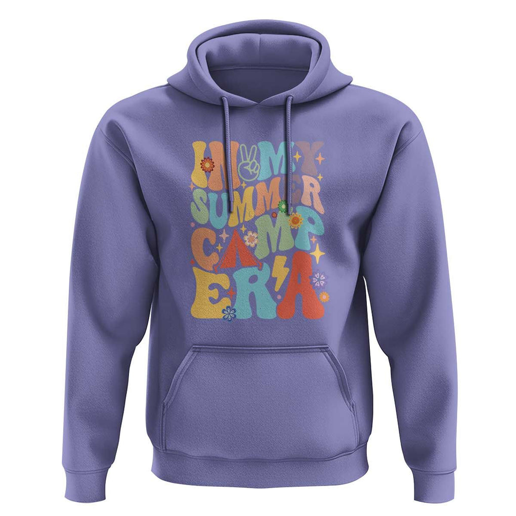In My Summer Camp Era Hoodie Camper Retro Groovy Summer Vacation TS11 Violet Print Your Wear