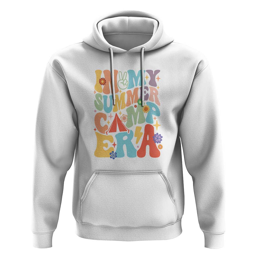 In My Summer Camp Era Hoodie Camper Retro Groovy Summer Vacation TS11 White Print Your Wear