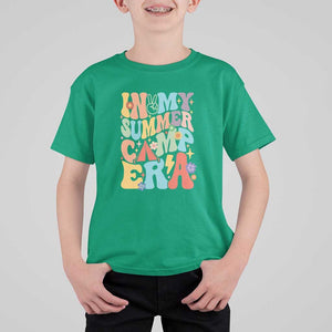 In My Summer Camp Era T Shirt For Kid Camper Retro Groovy Summer Vacation TS11 Irish Green Print Your Wear