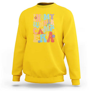 In My Summer Camp Era Sweatshirt Camper Retro Groovy Summer Vacation TS11 Daisy Print Your Wear