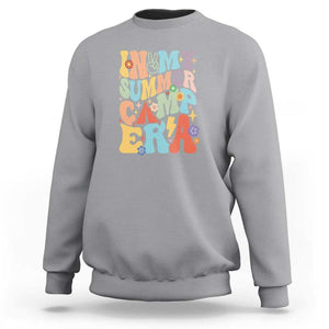 In My Summer Camp Era Sweatshirt Camper Retro Groovy Summer Vacation TS11 Sport Gray Print Your Wear
