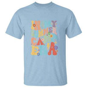 In My Summer Camp Era T Shirt Camper Retro Groovy Summer Vacation TS11 Light Blue Print Your Wear