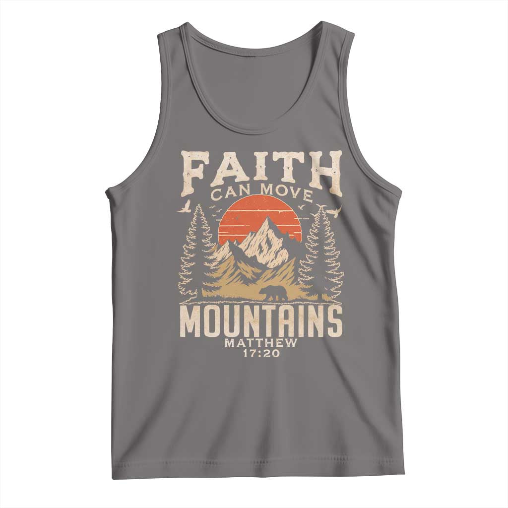 Faith Can Move Mountains Tank Top Religious Christian Camping TS11 Deep Heather Print Your Wear