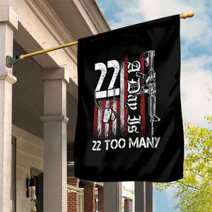Suicide Awareness PTSD Veteran Garden Flag 22 A Day Is Too Many Vintage American Flag TS11 Print Your Wear