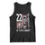 Suicide Awareness PTSD Veteran Tank Top 22 A Day Is Too Many Vintage American Flag TS11 Black Print Your Wear