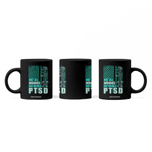 PTSD Awareness Not All Wounds Are Visible Coffee Mug PTSD Veteran Military Soldier TS11 Print Your Wear