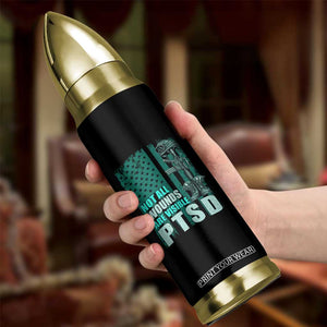 PTSD Awareness Not All Wounds Are Visible Bullet Tumbler PTSD Veteran Military Soldier TS11 Print Your Wear
