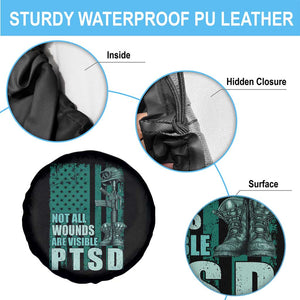 PTSD Awareness Not All Wounds Are Visible Spare Tire Cover PTSD Veteran Military Soldier TS11 Print Your Wear