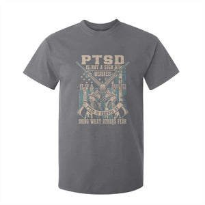 PTSD Veteran T Shirt For Kid PTSD Is Not A Sign Of Weakness It Is A Sign Of Absolute Strength TS11 Charcoal Print Your Wear