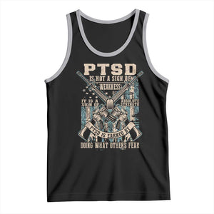 PTSD Veteran Tank Top PTSD Is Not A Sign Of Weakness It Is A Sign Of Absolute Strength TS11 Black Athletic Heather Print Your Wear