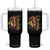 Rasta Lion Tumbler With Handle Invest In Your Hair It's The Crown You Never Take Off Jamaican Pride TS11 One Size: 40 oz Black Print Your Wear