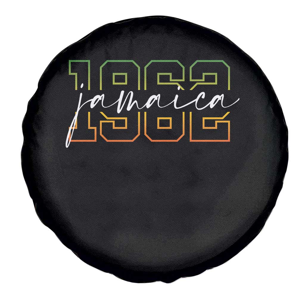 Proud Jamaican Spare Tire Cover Jamaica 1962 Rasta Flag TS11 Print Your Wear