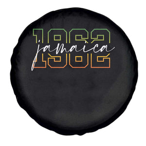 Proud Jamaican Spare Tire Cover Jamaica 1962 Rasta Flag TS11 Print Your Wear
