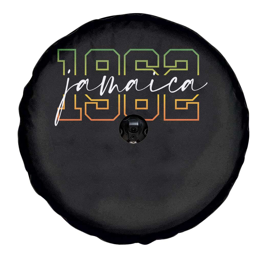 Proud Jamaican Spare Tire Cover Jamaica 1962 Rasta Flag TS11 Print Your Wear
