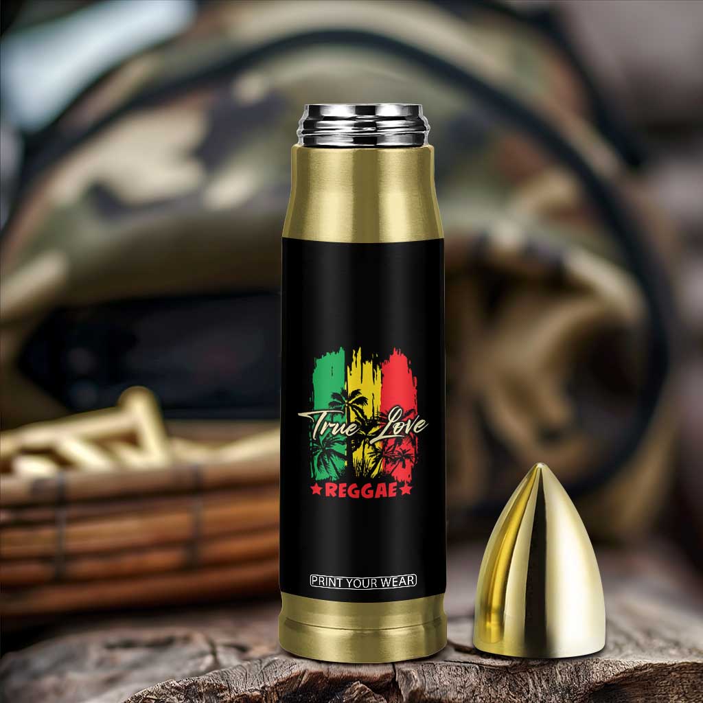 True Love Reggae Bullet Tumbler Jamaican Rasta Music Palm Tree TS11 Print Your Wear