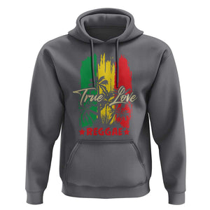 True Love Reggae Hoodie Jamaican Rasta Music Palm Tree TS11 Charcoal Print Your Wear