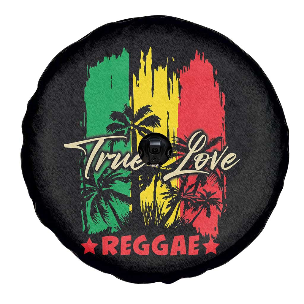 True Love Reggae Spare Tire Cover Jamaican Rasta Music Palm Tree TS11 Print Your Wear