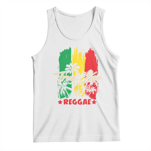 True Love Reggae Tank Top Jamaican Rasta Music Palm Tree TS11 White Print Your Wear