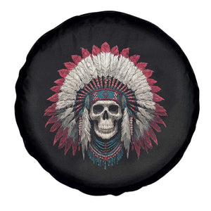 Native American Indian Chief Skull Headdress Spare Tire Cover TS11 Print Your Wear