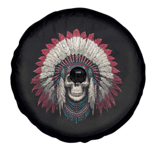 Native American Indian Chief Skull Headdress Spare Tire Cover TS11 Print Your Wear