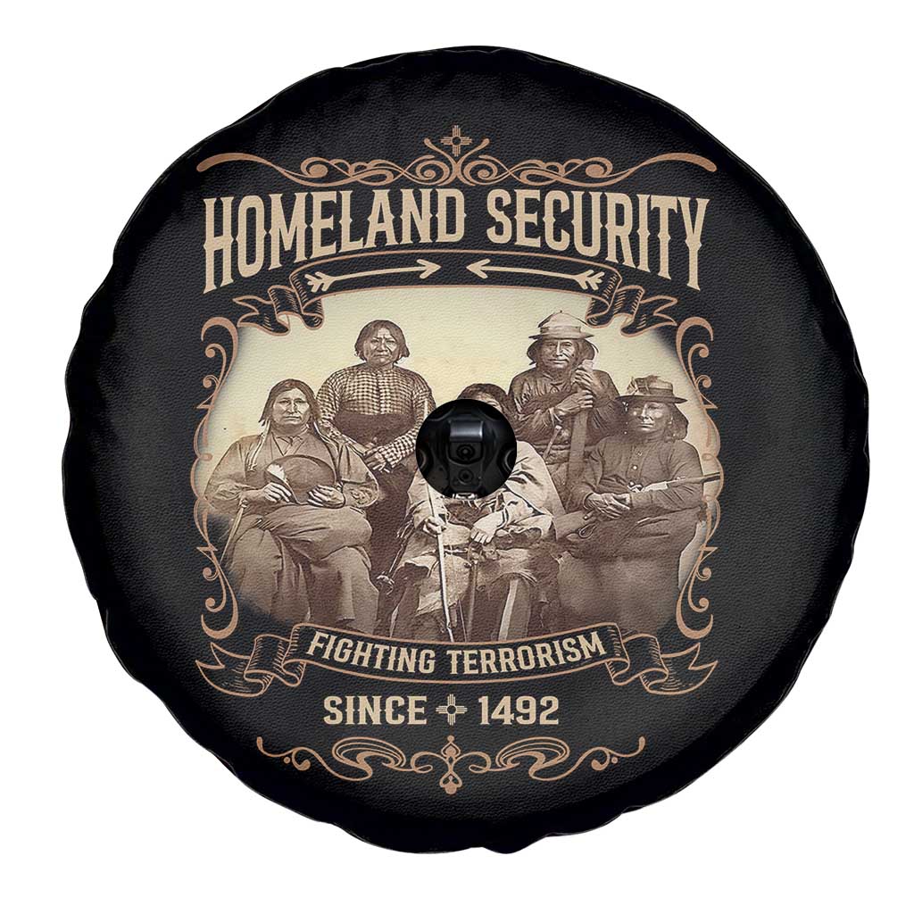 Homeland Security Fighting Terrorism Since 1492 Spare Tire Cover Native American History TS11 Print Your Wear