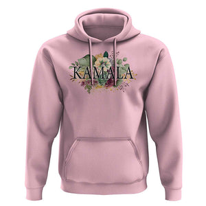 Harris 2024 Hoodie Vintage Flowers Feminine First Female President TS11 Light Pink Print Your Wear