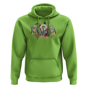 Harris 2024 Hoodie Vintage Flowers Feminine First Female President TS11 Lime Print Your Wear