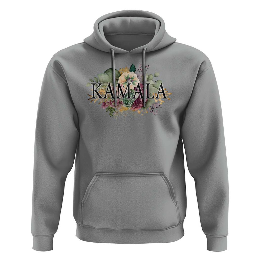 Harris 2024 Hoodie Vintage Flowers Feminine First Female President TS11 Sport Gray Print Your Wear