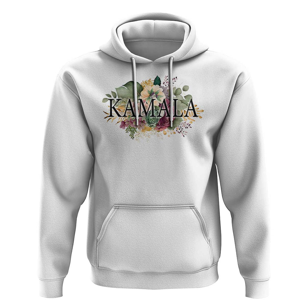 Harris 2024 Hoodie Vintage Flowers Feminine First Female President TS11 White Print Your Wear