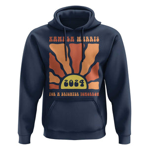 Kamala Harris For A Brighter Tomorrow 2024 Hoodie Boho Aesthetic Sunshine TS11 Navy Print Your Wear