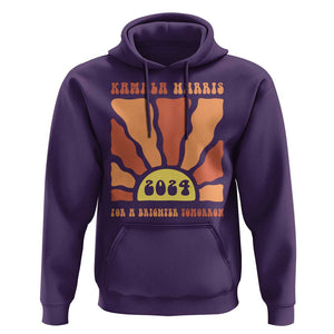 Kamala Harris For A Brighter Tomorrow 2024 Hoodie Boho Aesthetic Sunshine TS11 Purple Print Your Wear