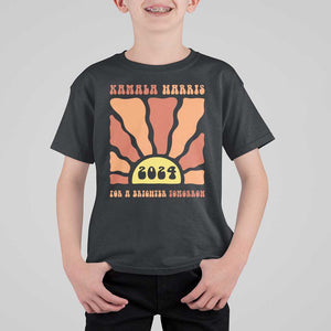 Kamala Harris For A Brighter Tomorrow 2024 T Shirt For Kid Boho Aesthetic Sunshine TS11 Black Print Your Wear