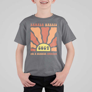 Kamala Harris For A Brighter Tomorrow 2024 T Shirt For Kid Boho Aesthetic Sunshine TS11 Charcoal Print Your Wear