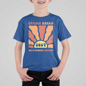 Kamala Harris For A Brighter Tomorrow 2024 T Shirt For Kid Boho Aesthetic Sunshine TS11 Royal Blue Print Your Wear