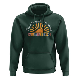 Kamala 2024 Hoodie Harris For A Brighter Tomorrow Sunshine Boho Aesthetic TS11 Dark Forest Green Print Your Wear