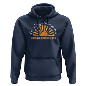 Kamala 2024 Hoodie Harris For A Brighter Tomorrow Sunshine Boho Aesthetic TS11 Navy Print Your Wear