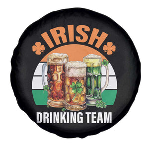Funny Irish Drinking Team Spare Tire Cover St Patricks Day Vintage Beer Ireland Flag Clover TS11 Print Your Wear